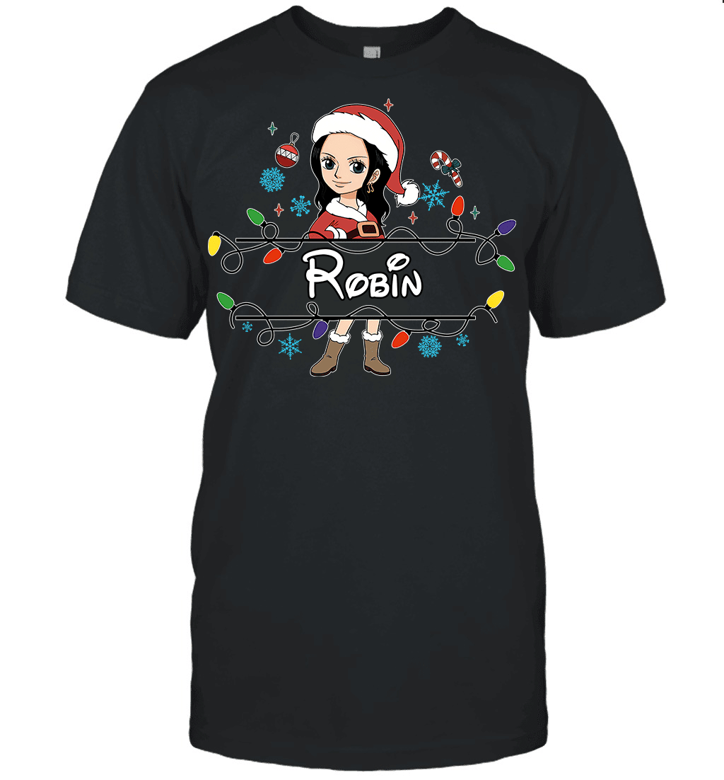 Nico Robin Christmas Magic Light Up Your Holiday With Style Graphic T-shirt