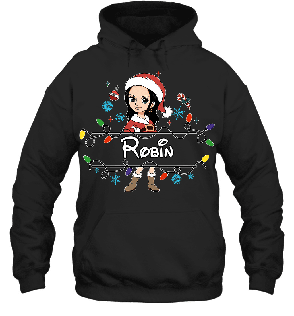 Nico Robin Christmas Magic Light Up Your Holiday With Style Graphic T-shirt