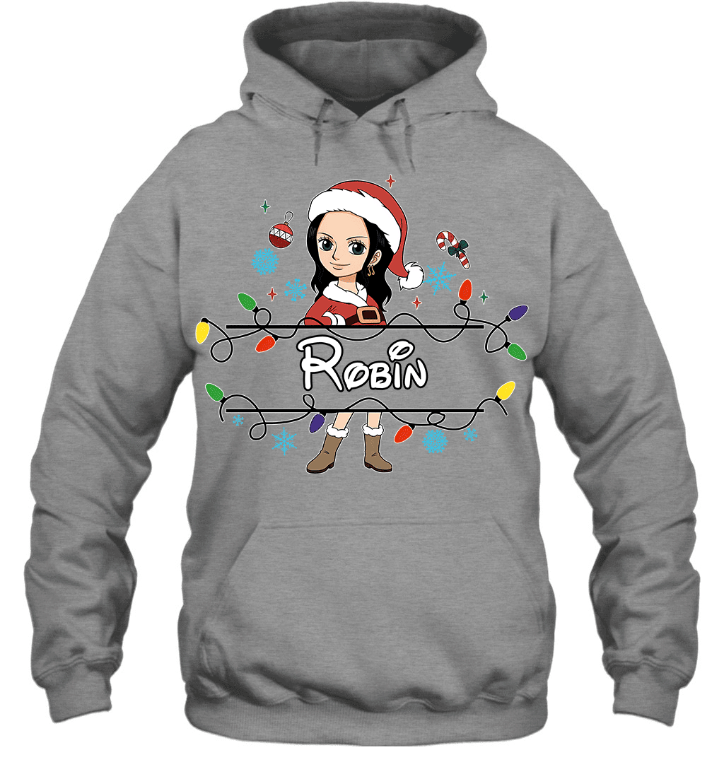 Nico Robin Christmas Magic Light Up Your Holiday With Style Graphic T-shirt