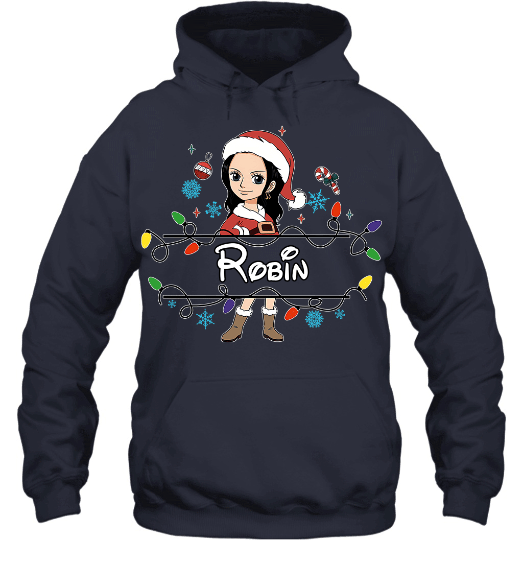 Nico Robin Christmas Magic Light Up Your Holiday With Style Graphic T-shirt