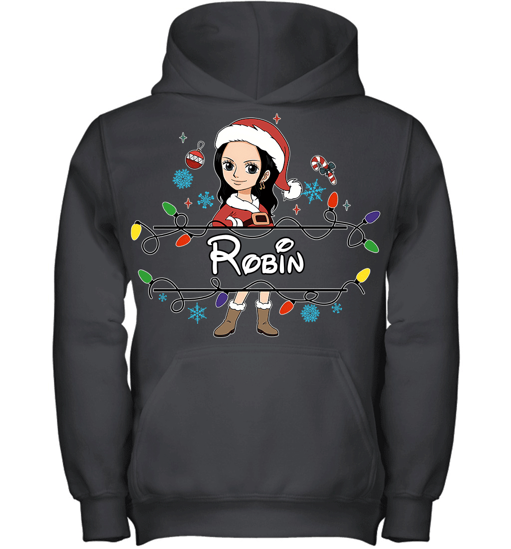 Nico Robin Christmas Magic Light Up Your Holiday With Style Graphic T-shirt