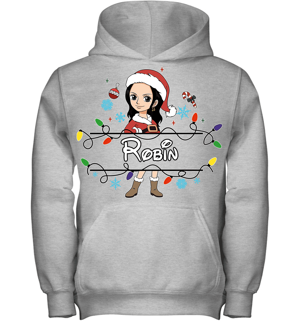 Nico Robin Christmas Magic Light Up Your Holiday With Style Graphic T-shirt