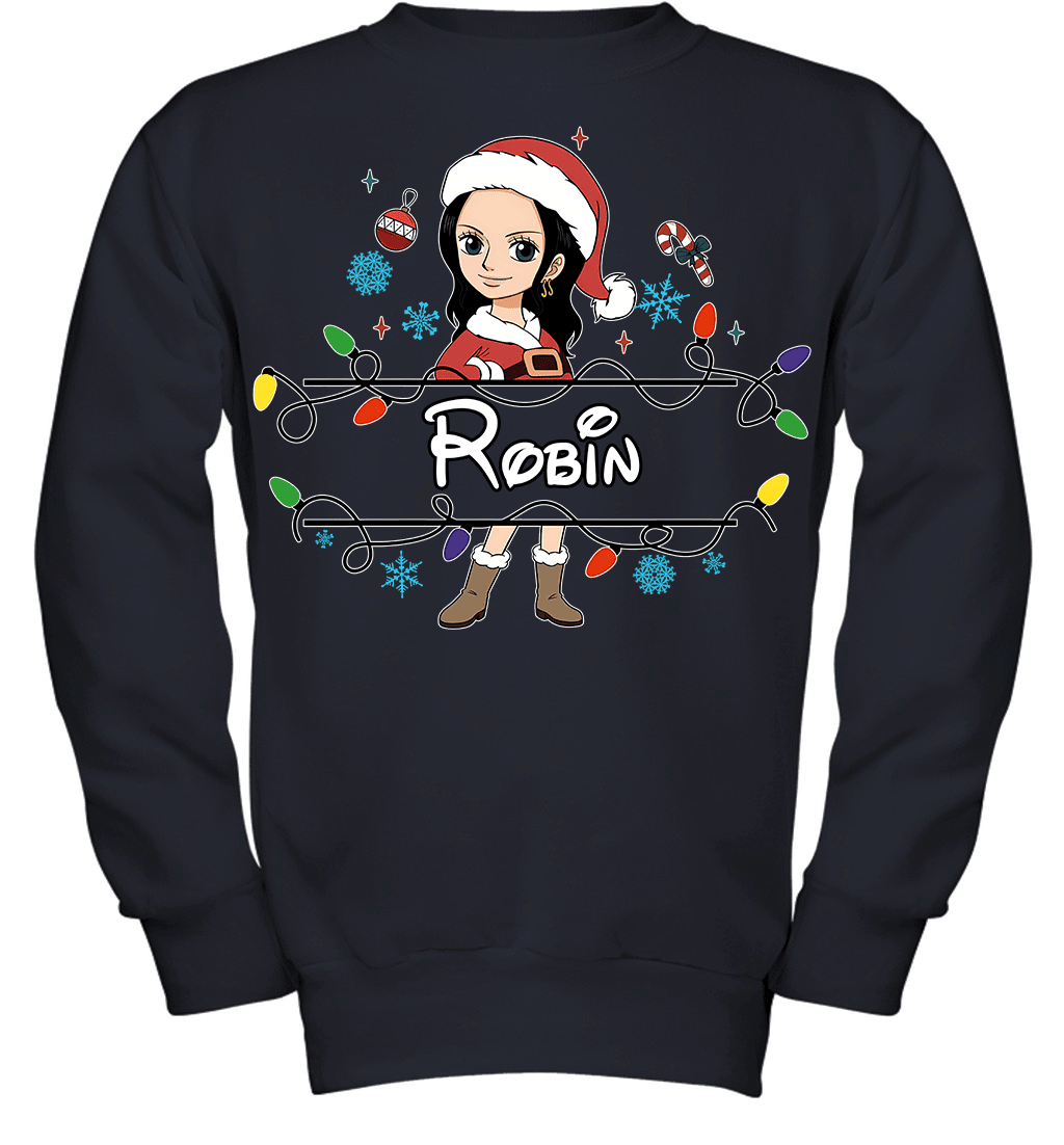 Nico Robin Christmas Magic Light Up Your Holiday With Style Graphic T-shirt