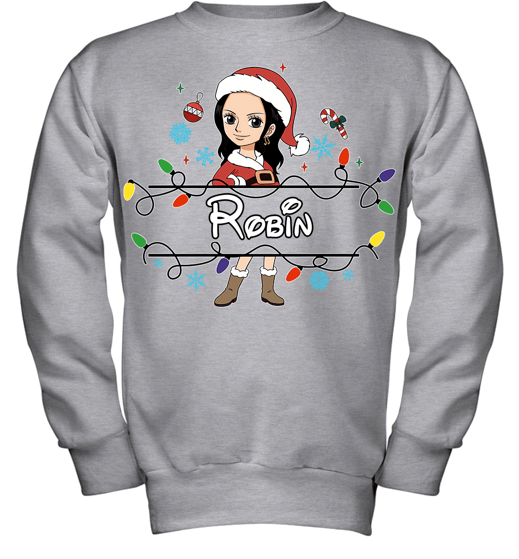 Nico Robin Christmas Magic Light Up Your Holiday With Style Graphic T-shirt