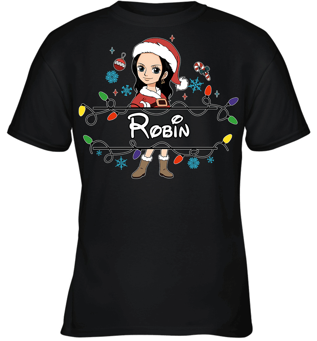 Nico Robin Christmas Magic Light Up Your Holiday With Style Graphic T-shirt
