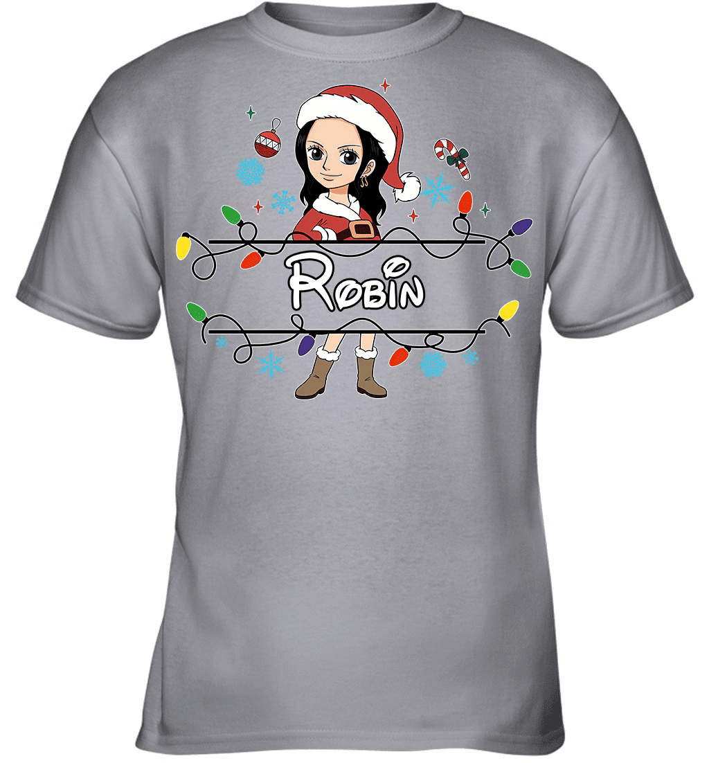 Nico Robin Christmas Magic Light Up Your Holiday With Style Graphic T-shirt