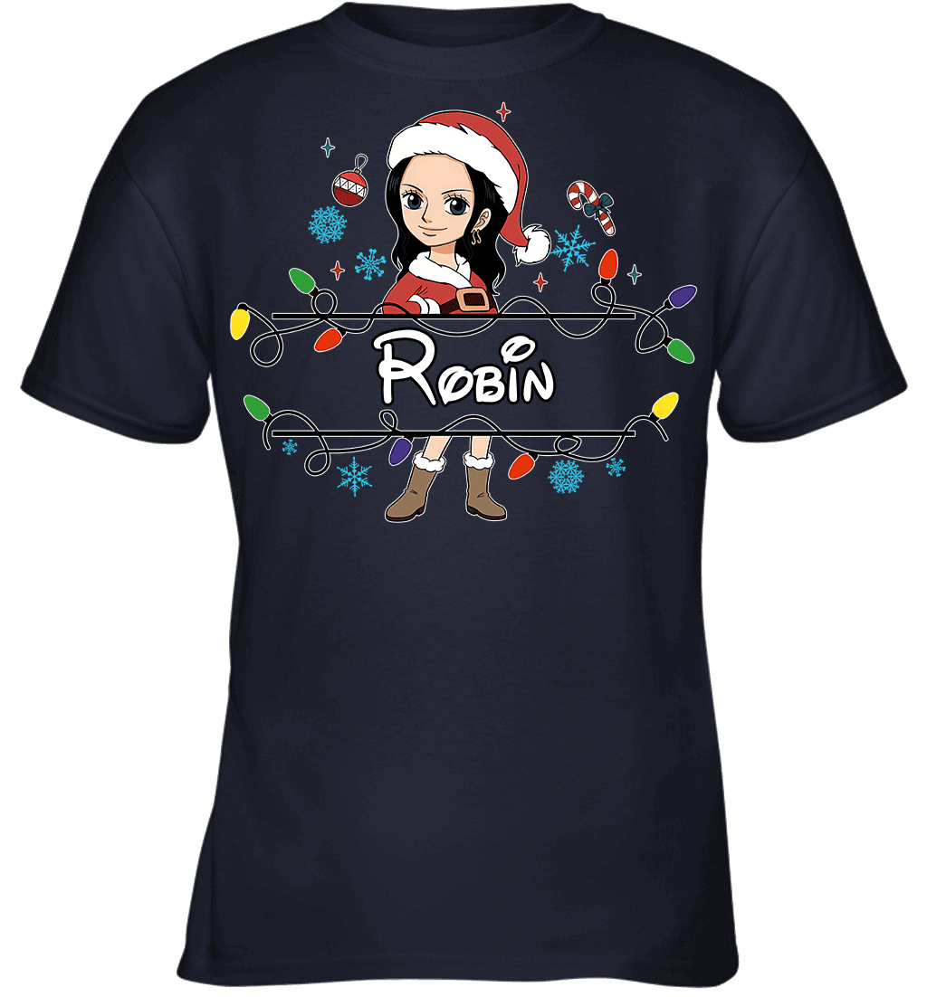 Nico Robin Christmas Magic Light Up Your Holiday With Style Graphic T-shirt