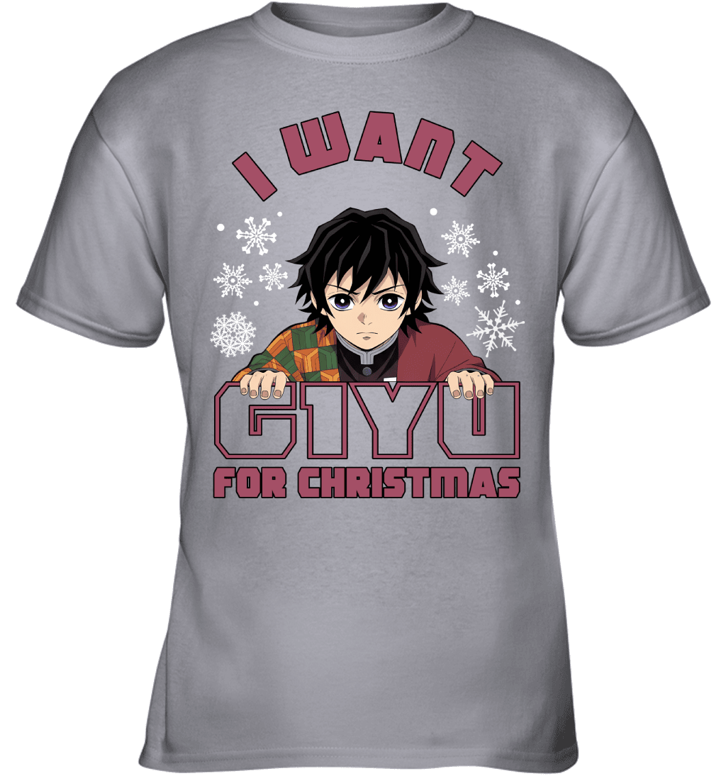 Giyu Tomioka Demon Slayer I Want Giyu For Christmas T-shirt