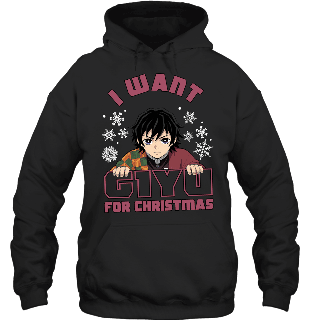Giyu Tomioka Demon Slayer I Want Giyu For Christmas T-shirt