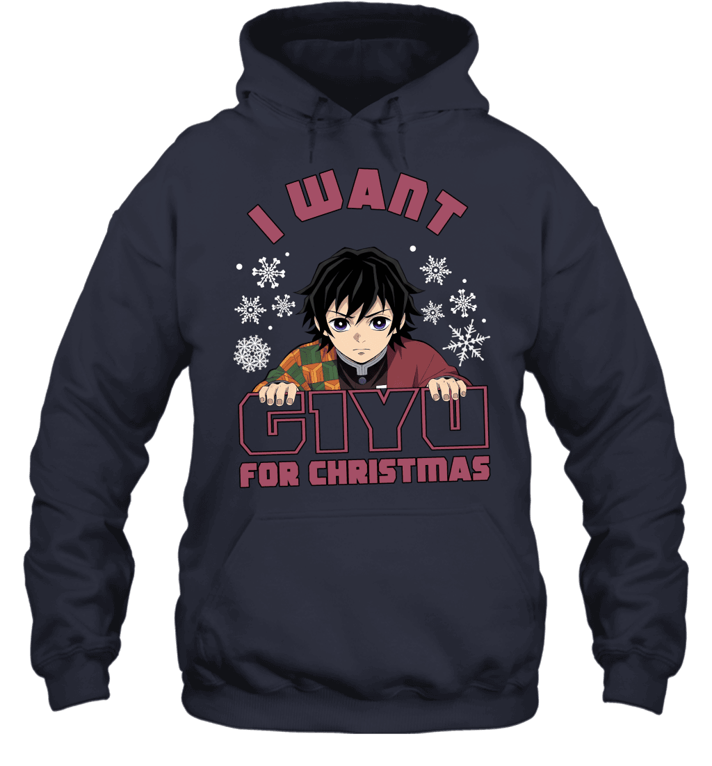 Giyu Tomioka Demon Slayer I Want Giyu For Christmas T-shirt