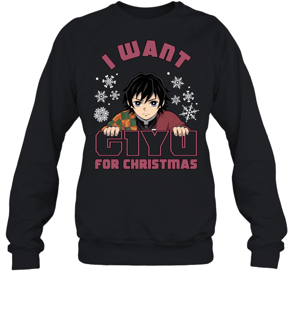 Giyu Tomioka Demon Slayer I Want Giyu For Christmas T-shirt