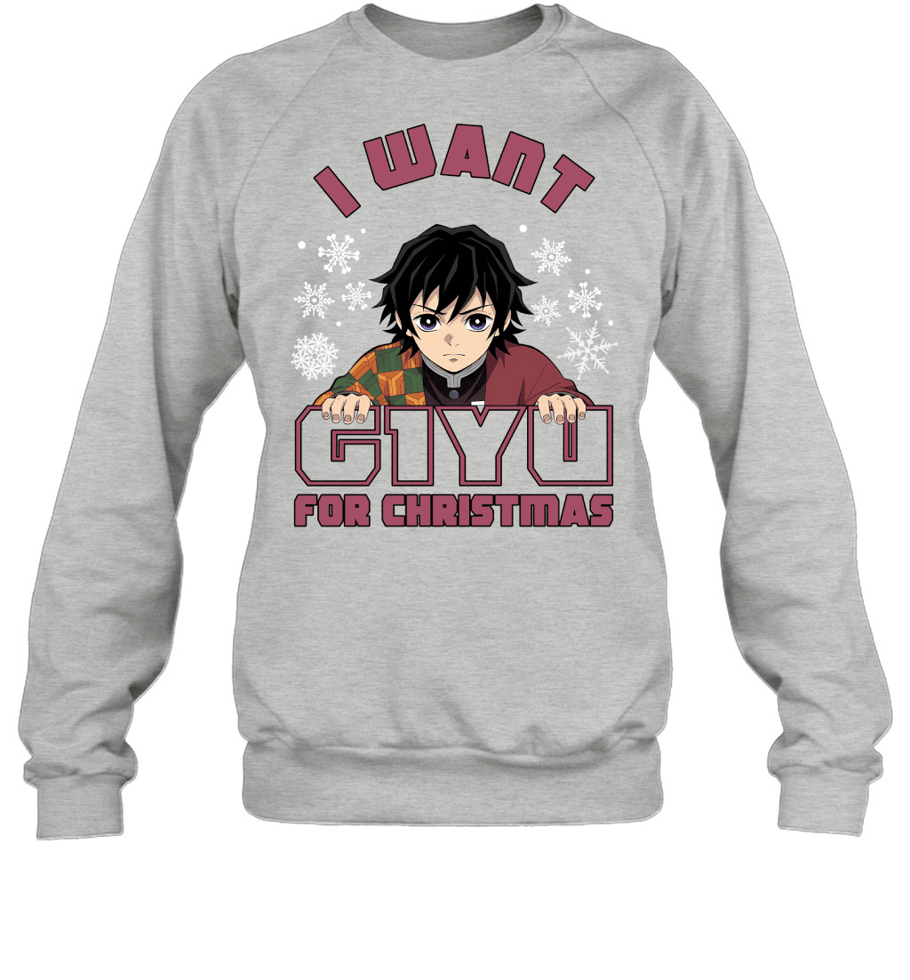 Giyu Tomioka Demon Slayer I Want Giyu For Christmas T-shirt
