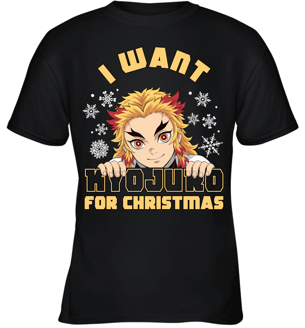 Kyojuro Rengoku Demon Slayer I Want Kyojuro For Christmas T-shirt