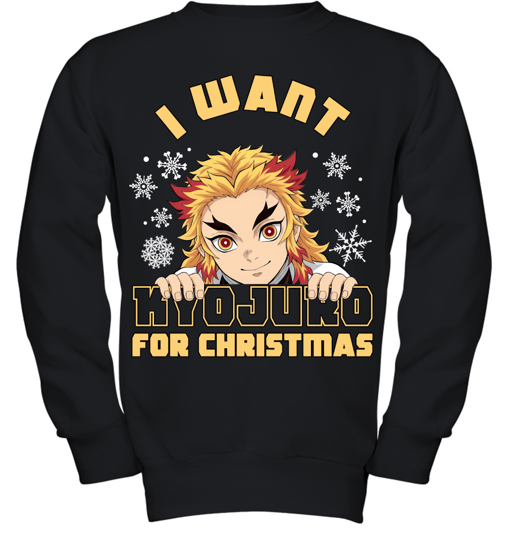 Kyojuro Rengoku Demon Slayer I Want Kyojuro For Christmas T-shirt