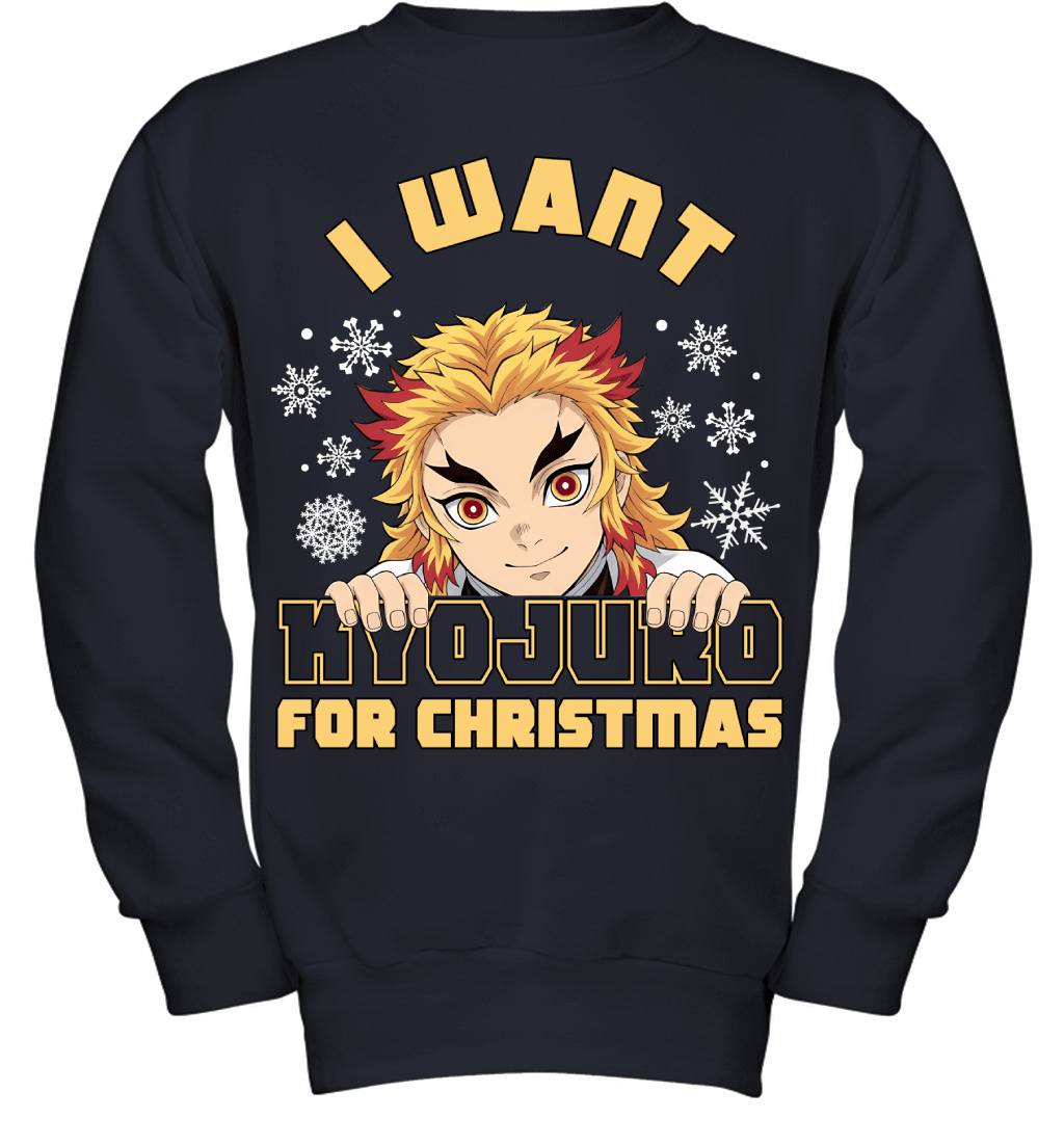 Kyojuro Rengoku Demon Slayer I Want Kyojuro For Christmas T-shirt
