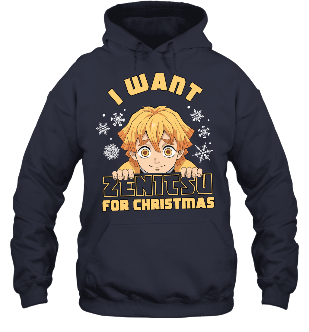 Zenitsu Agatsuma Demon Slayer I Want Zenitsu For Christmas T-shirt