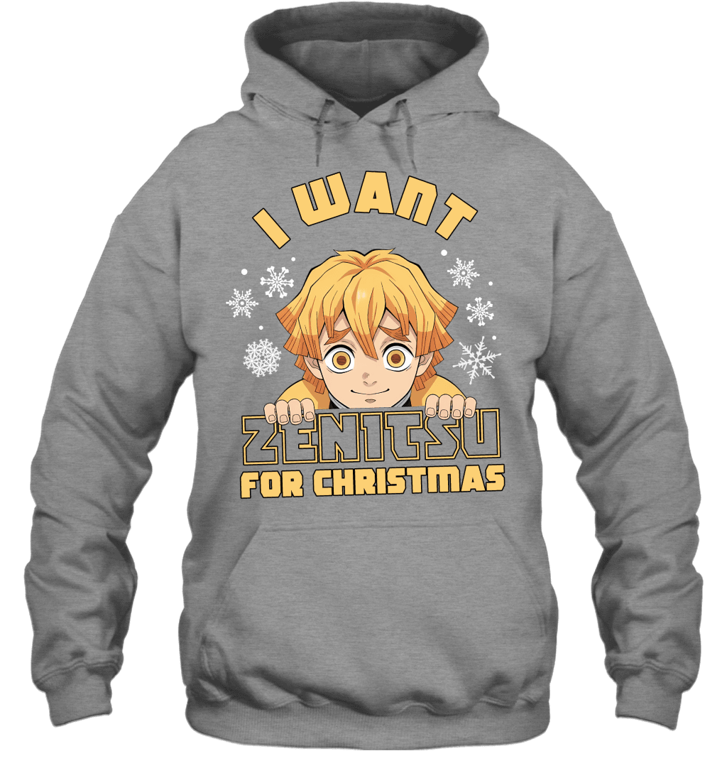 Zenitsu Agatsuma Demon Slayer I Want Zenitsu For Christmas T-shirt
