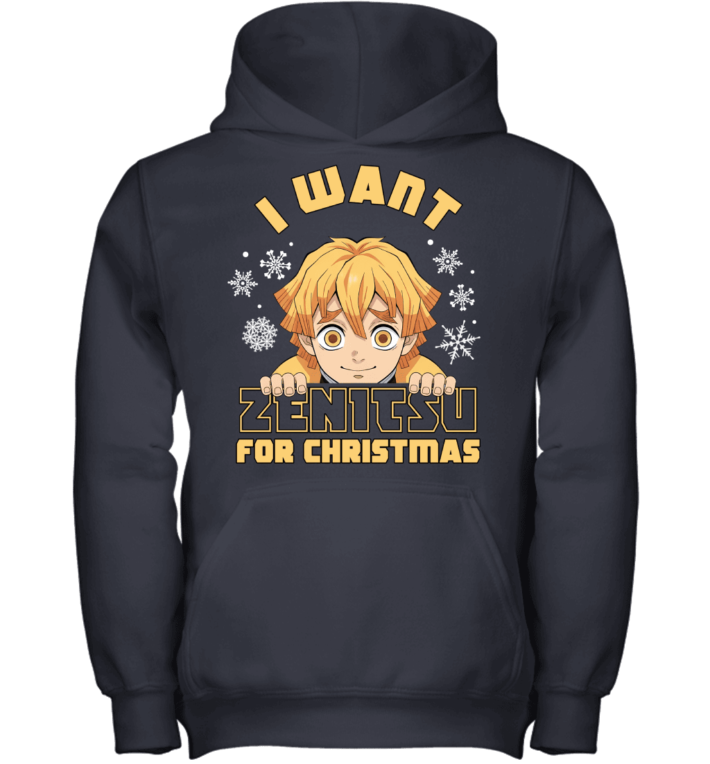 Zenitsu Agatsuma Demon Slayer I Want Zenitsu For Christmas T-shirt