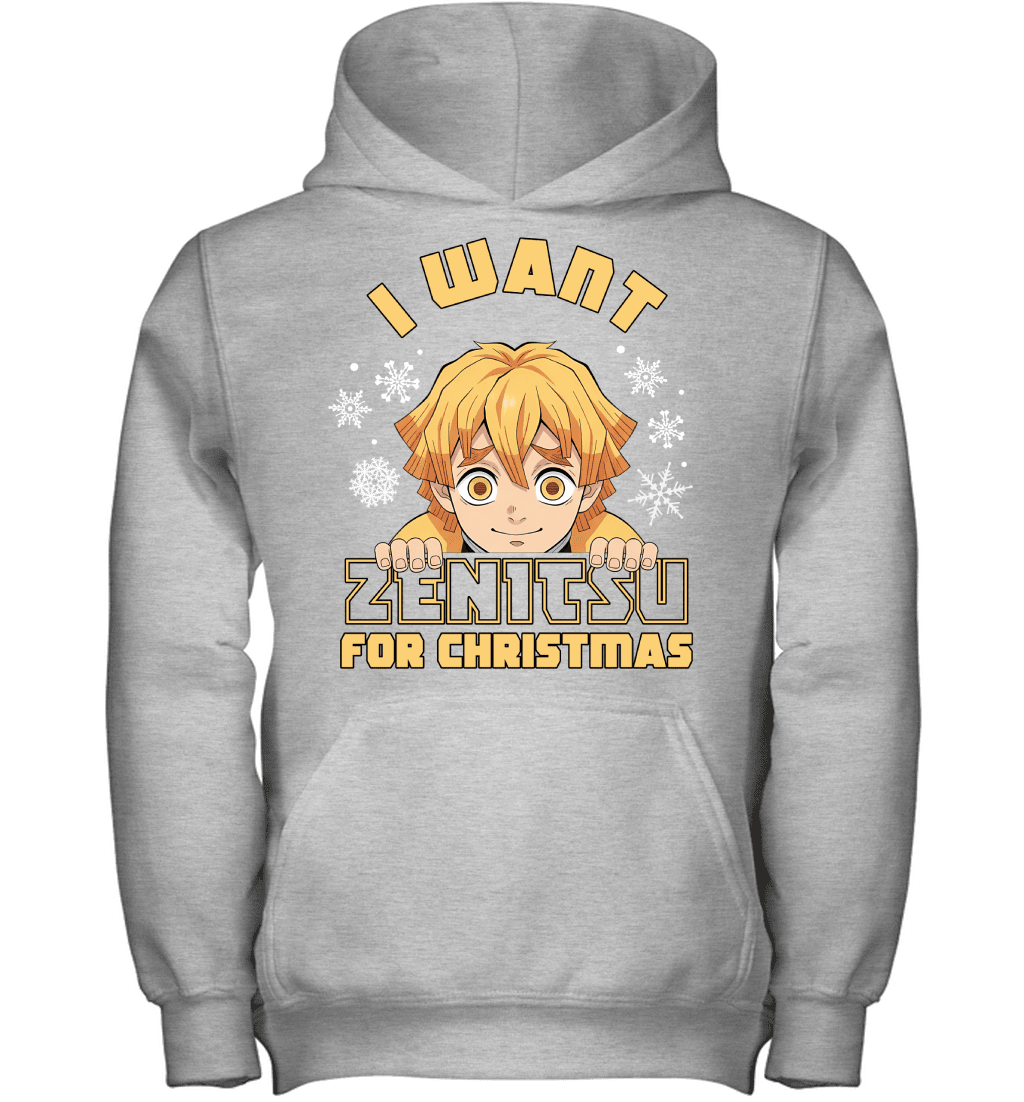 Zenitsu Agatsuma Demon Slayer I Want Zenitsu For Christmas T-shirt