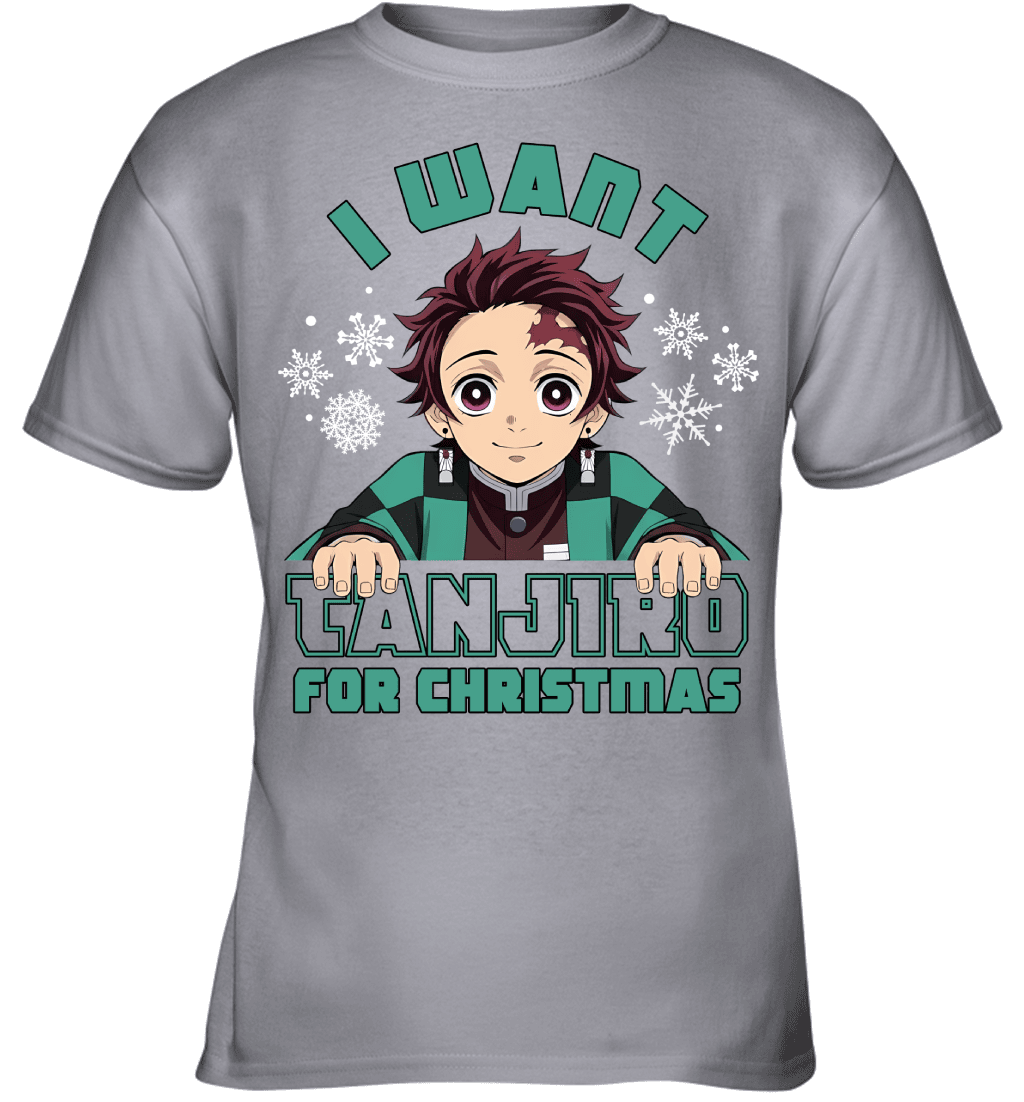 Tanjiro Kamado Demon Slayer I Want Tanjiro For Christmas T-shirt