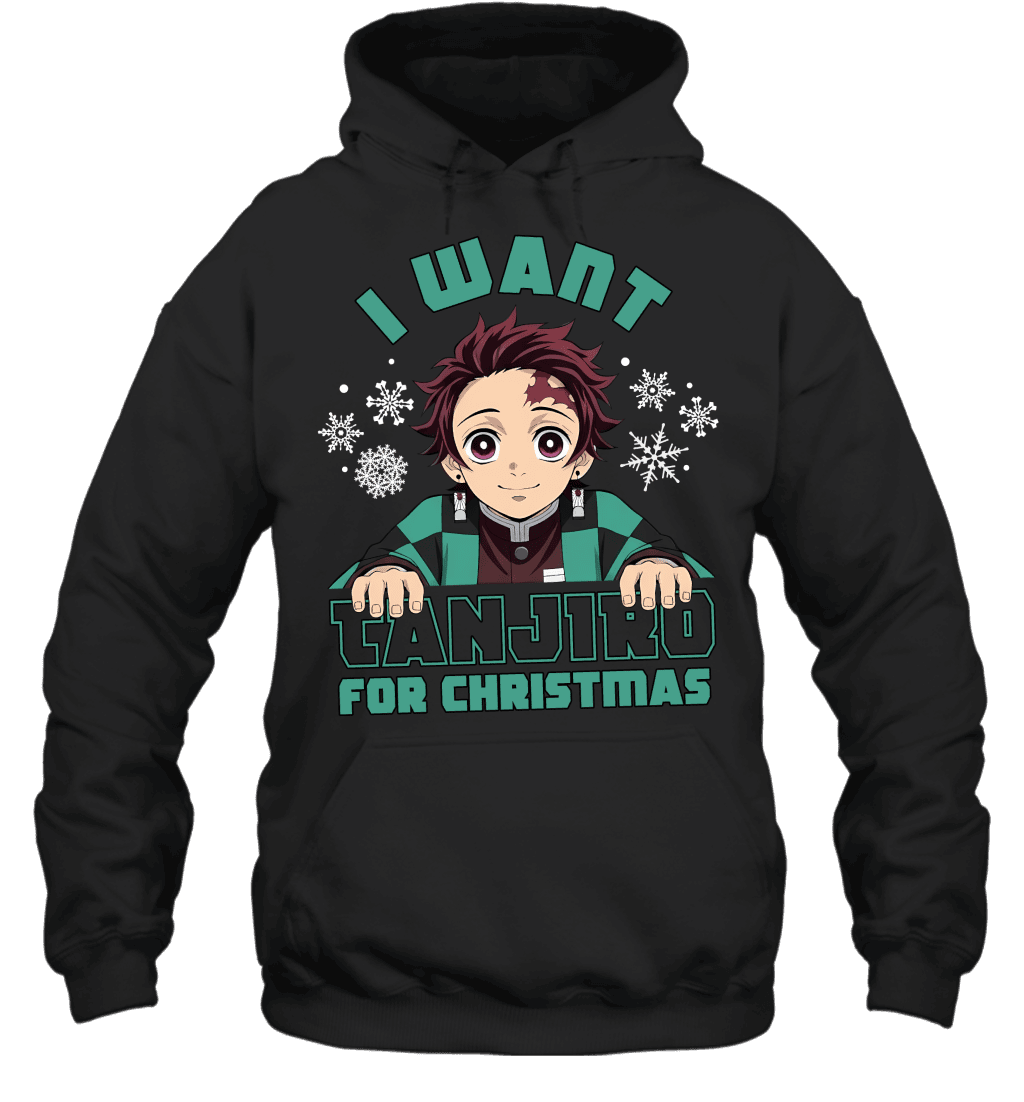 Tanjiro Kamado Demon Slayer I Want Tanjiro For Christmas T-shirt