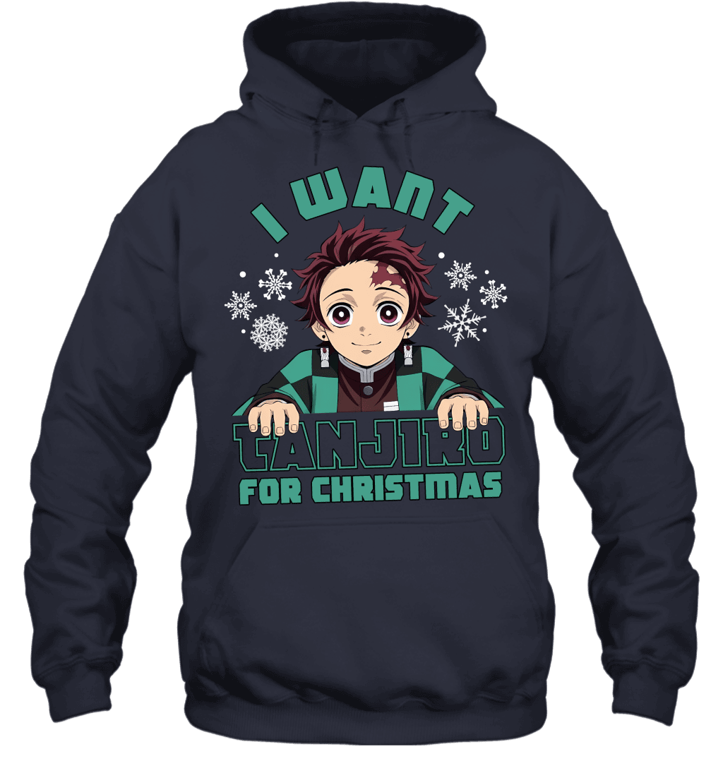 Tanjiro Kamado Demon Slayer I Want Tanjiro For Christmas T-shirt