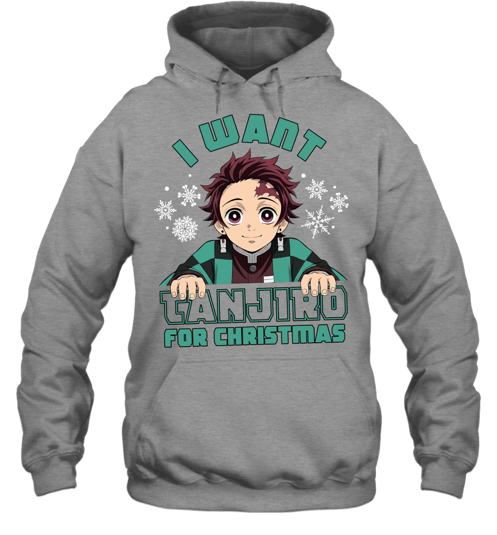 Tanjiro Kamado Demon Slayer I Want Tanjiro For Christmas T-shirt