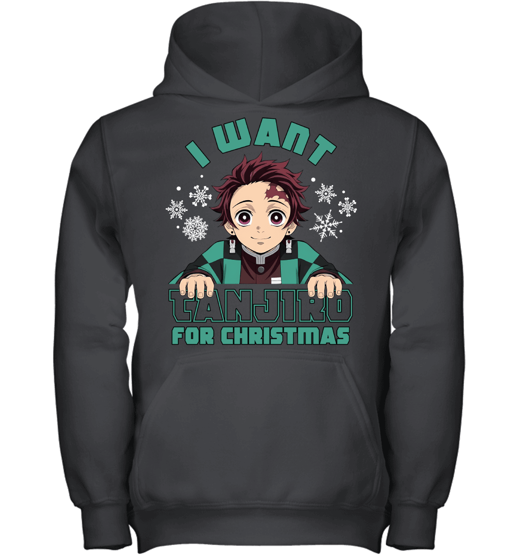 Tanjiro Kamado Demon Slayer I Want Tanjiro For Christmas T-shirt