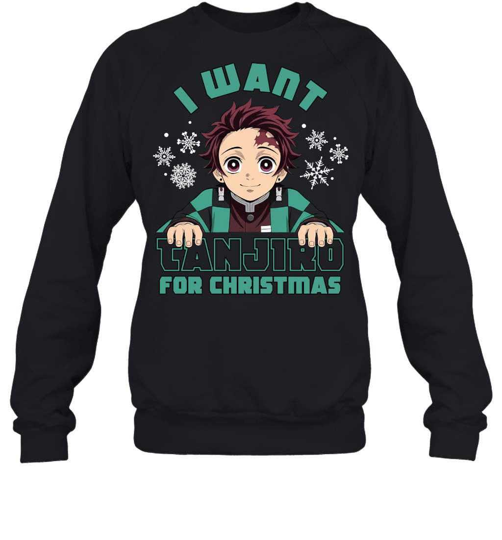 Tanjiro Kamado Demon Slayer I Want Tanjiro For Christmas T-shirt