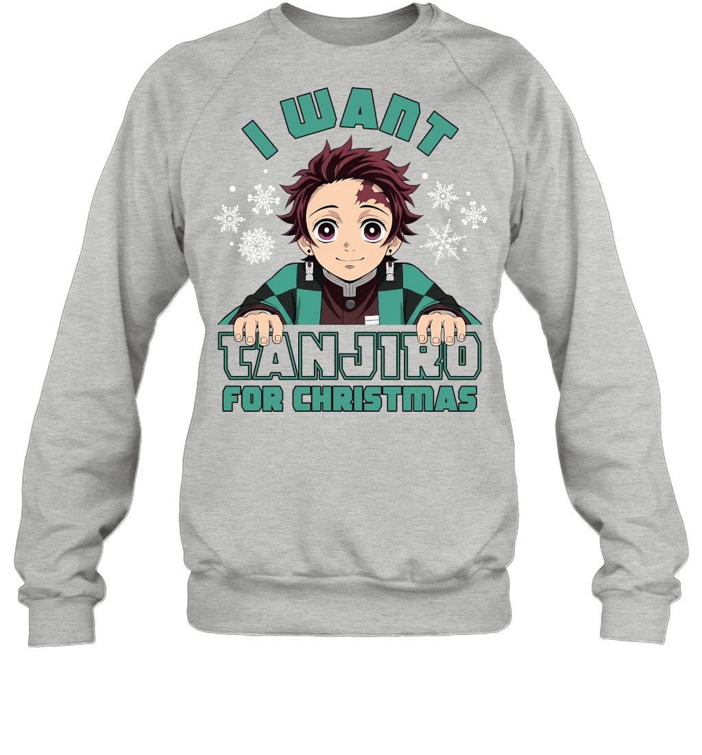 Tanjiro Kamado Demon Slayer I Want Tanjiro For Christmas T-shirt