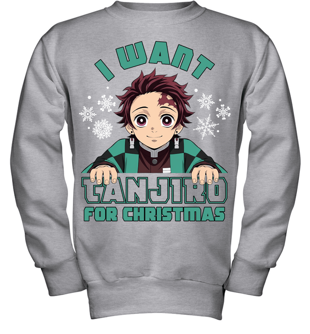 Tanjiro Kamado Demon Slayer I Want Tanjiro For Christmas T-shirt