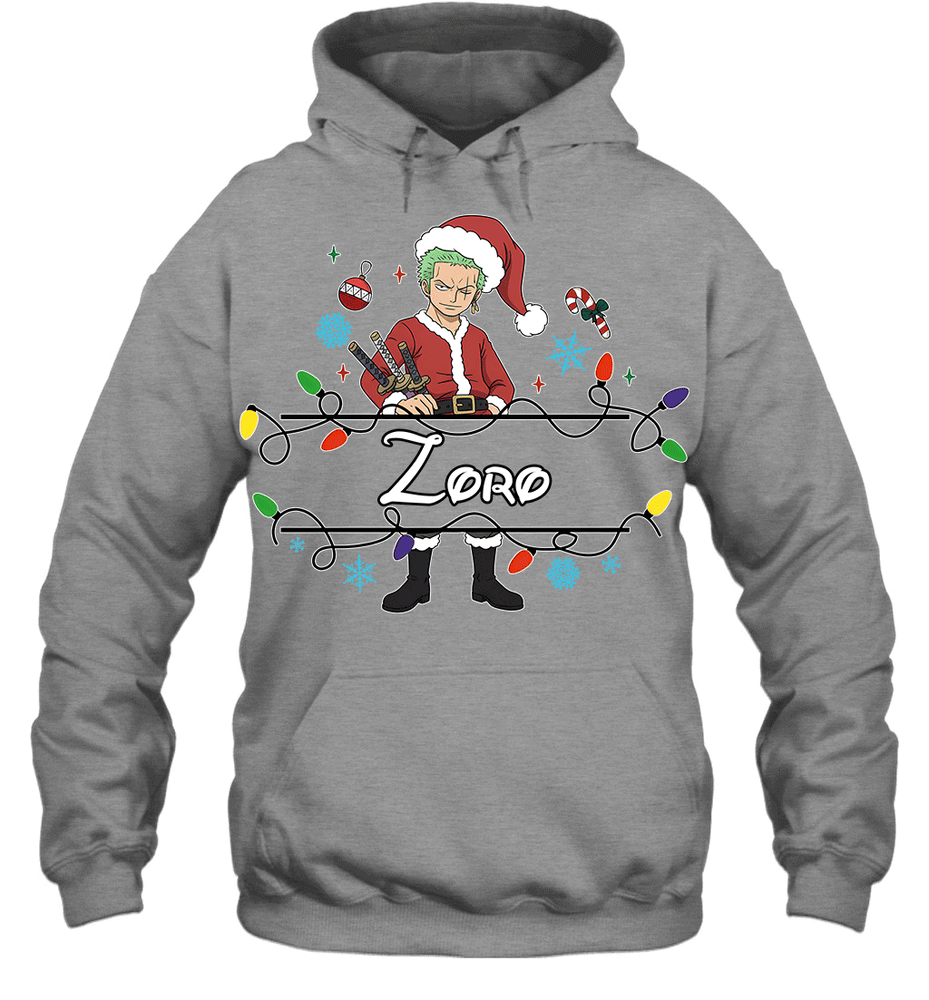 Roronoa Zoro Christmas Magic Light Up Your Holiday With Style Graphic T-shirt