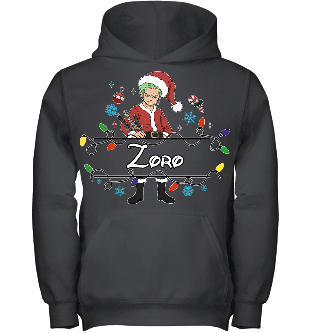 Roronoa Zoro Christmas Magic Light Up Your Holiday With Style Graphic T-shirt