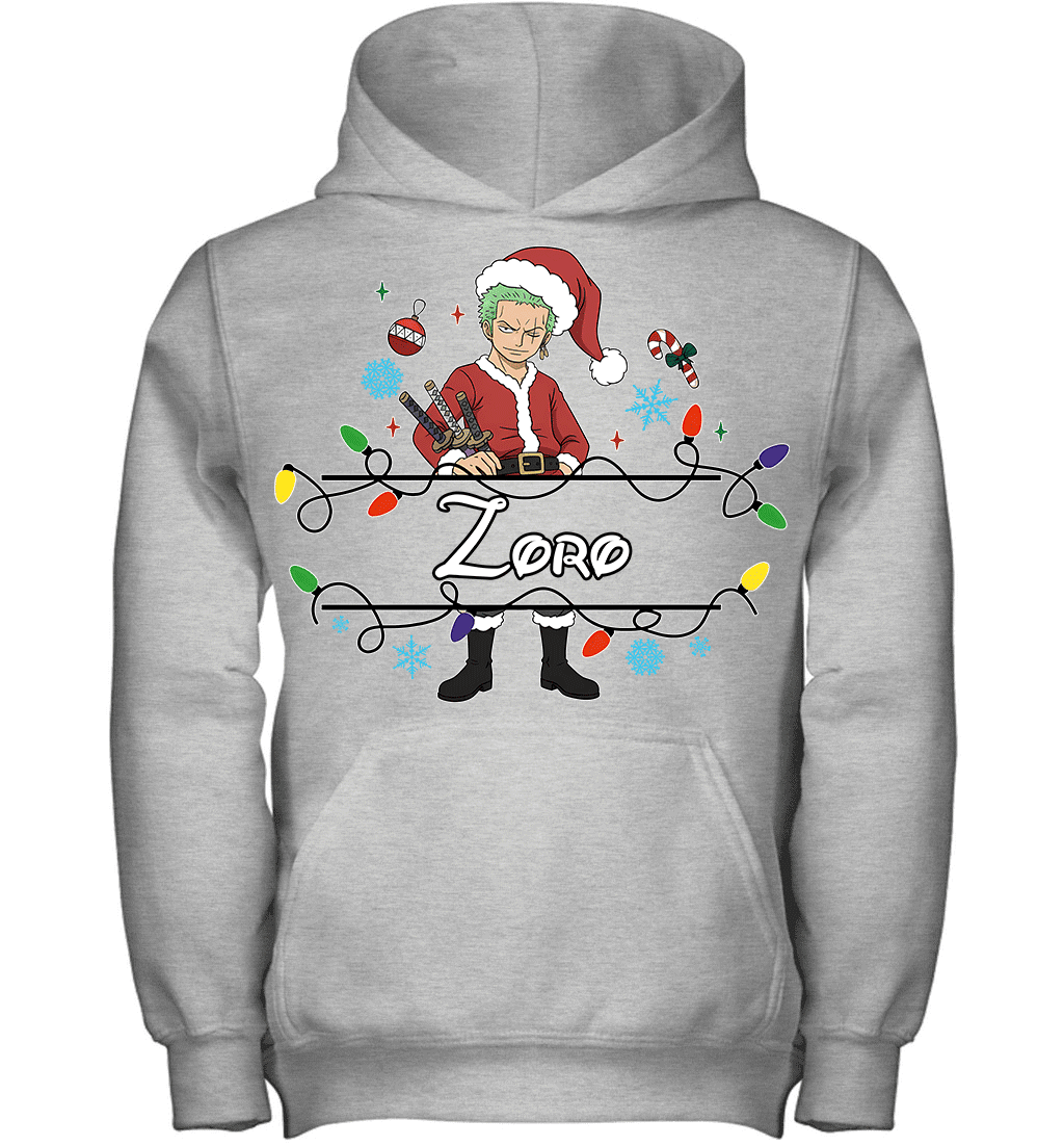 Roronoa Zoro Christmas Magic Light Up Your Holiday With Style Graphic T-shirt