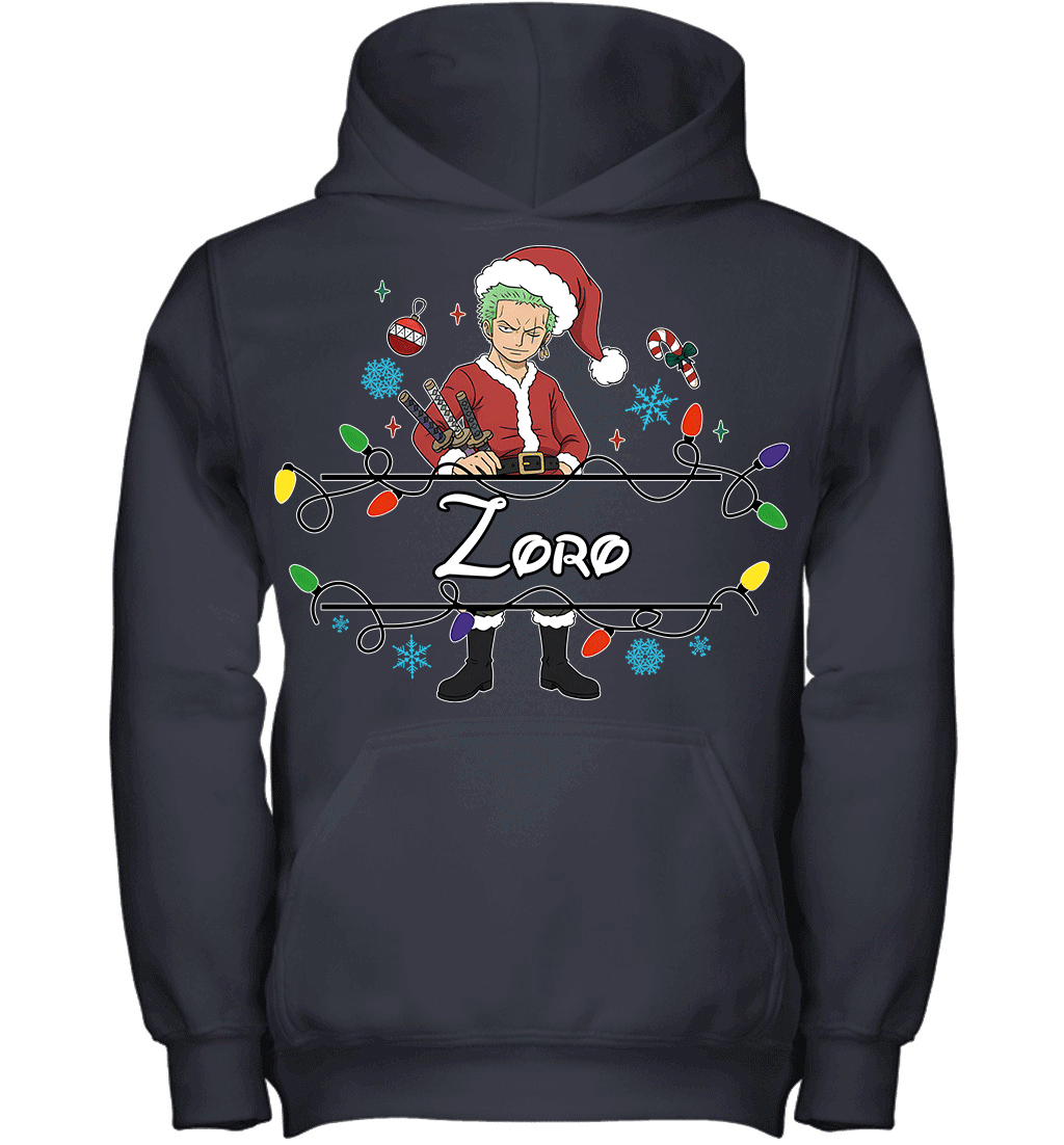 Roronoa Zoro Christmas Magic Light Up Your Holiday With Style Graphic T-shirt