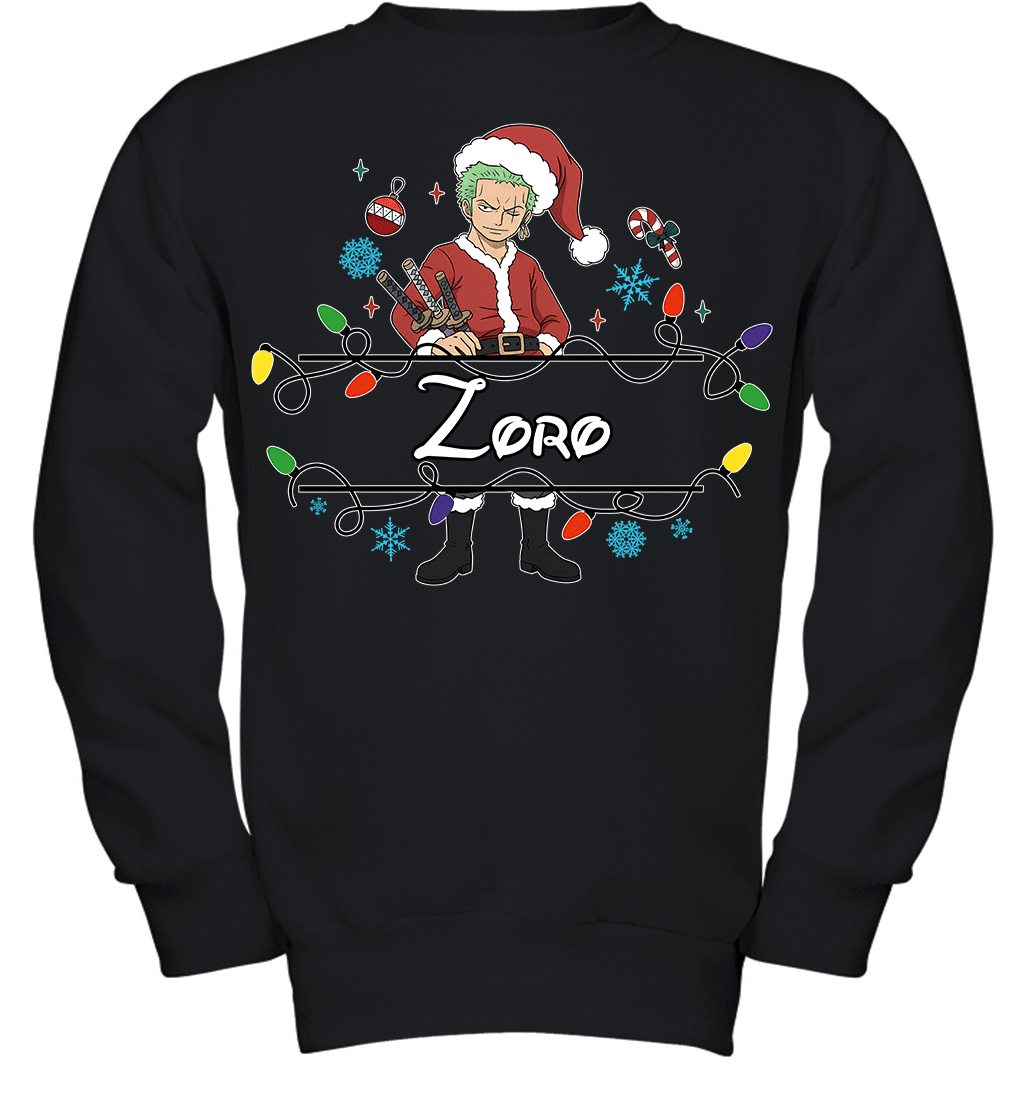 Roronoa Zoro Christmas Magic Light Up Your Holiday With Style Graphic T-shirt