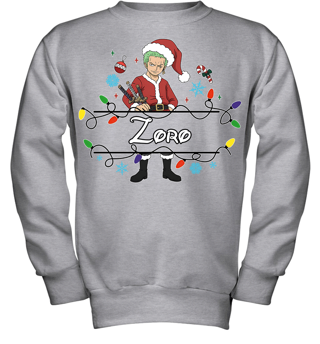 Roronoa Zoro Christmas Magic Light Up Your Holiday With Style Graphic T-shirt