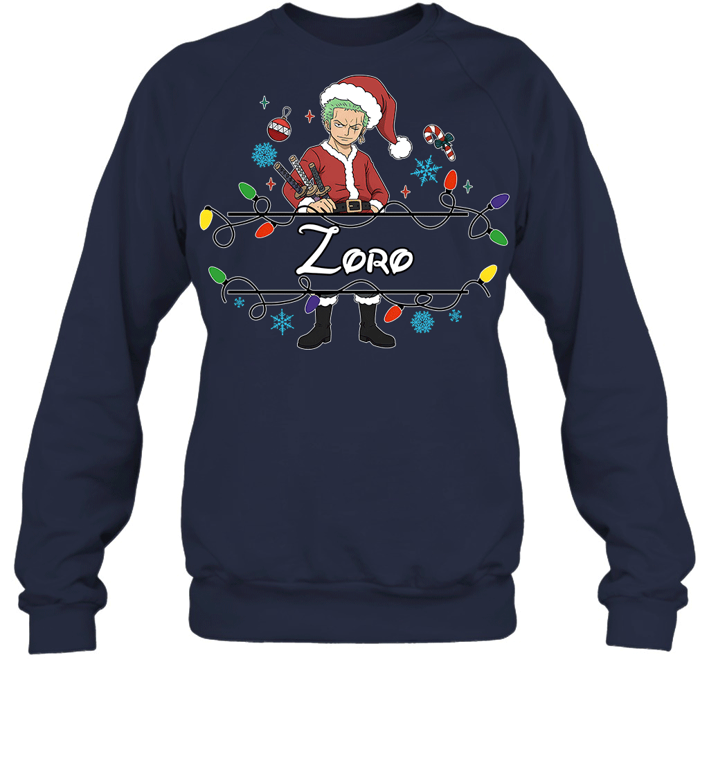 Roronoa Zoro Christmas Magic Light Up Your Holiday With Style Graphic T-shirt
