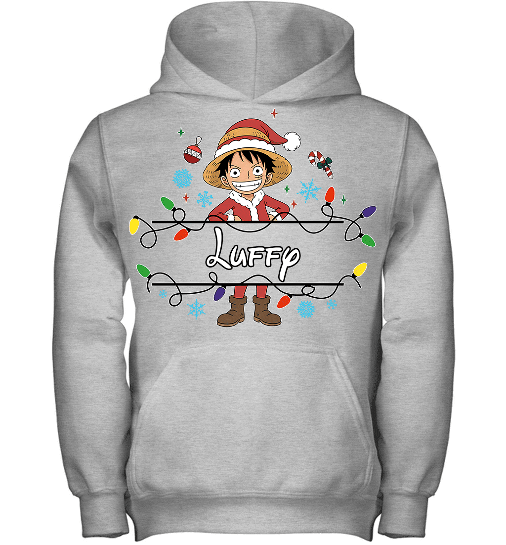 Monkey D. Luffy Christmas Magic Light Up Your Holiday With Style Graphic T-shirt