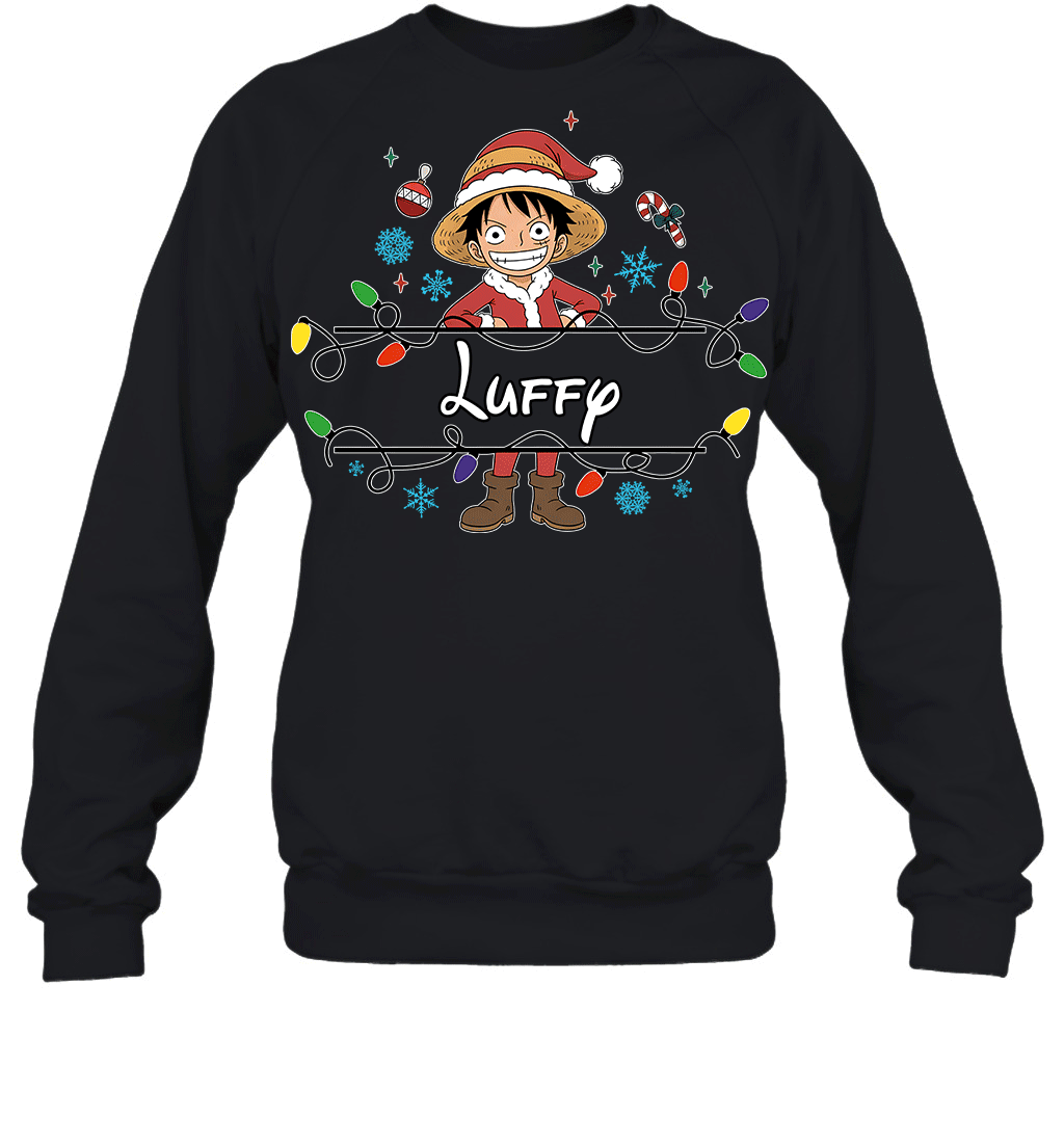 Monkey D. Luffy Christmas Magic Light Up Your Holiday With Style Graphic T-shirt
