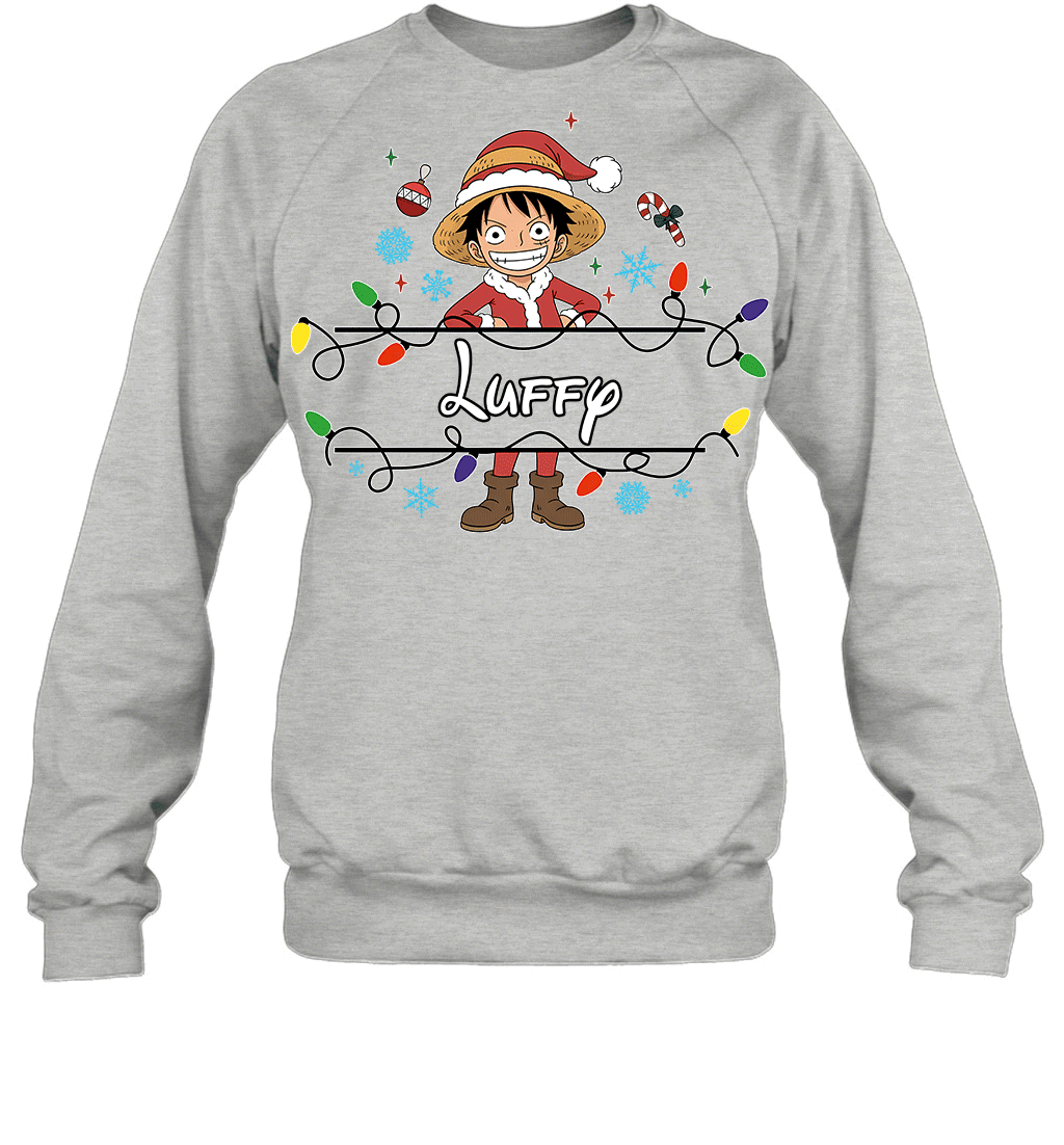 Monkey D. Luffy Christmas Magic Light Up Your Holiday With Style Graphic T-shirt