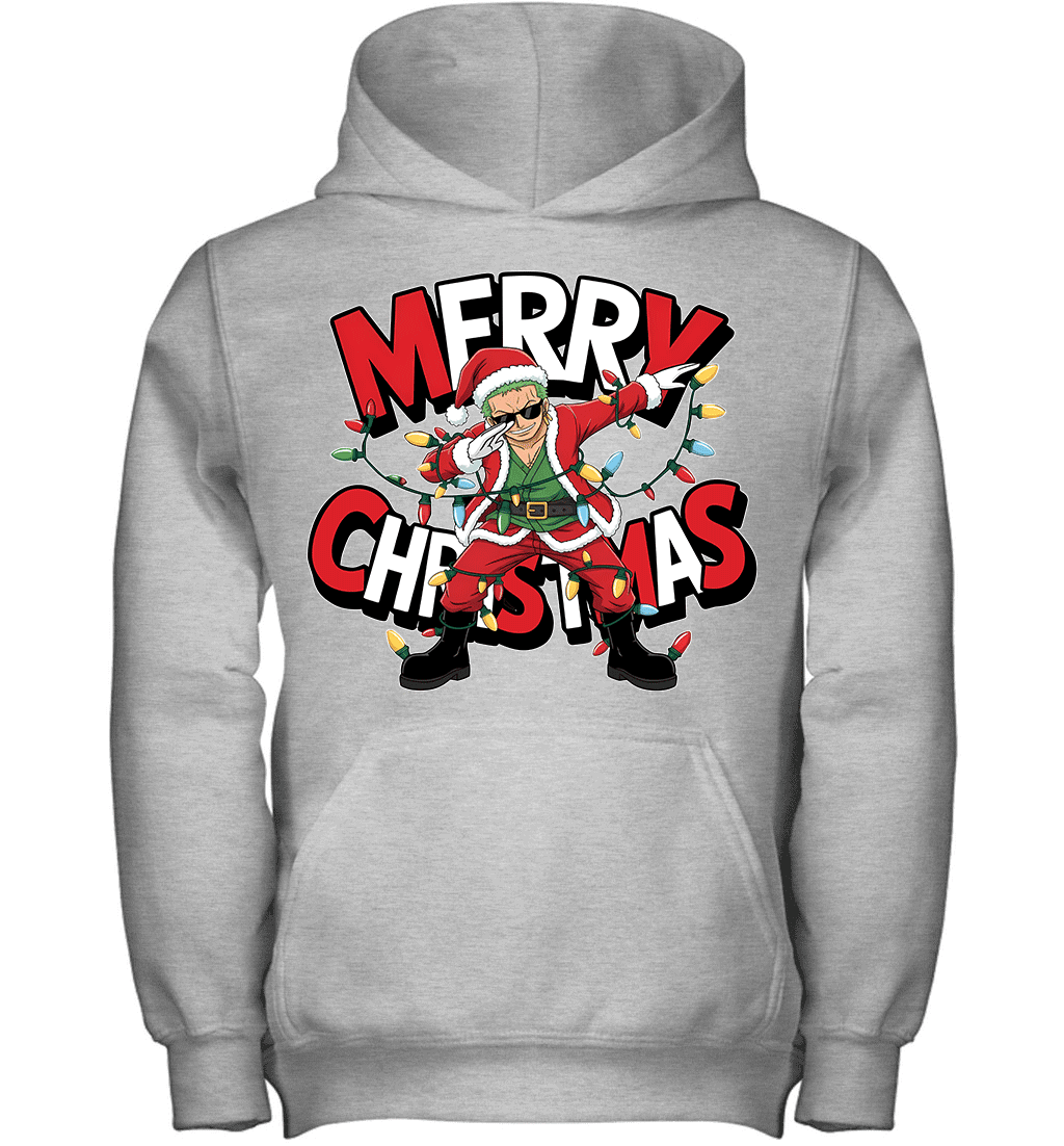 Santa Roronoa Zoro Chopper The Funniest Christmas Hero Graphic T-shirt