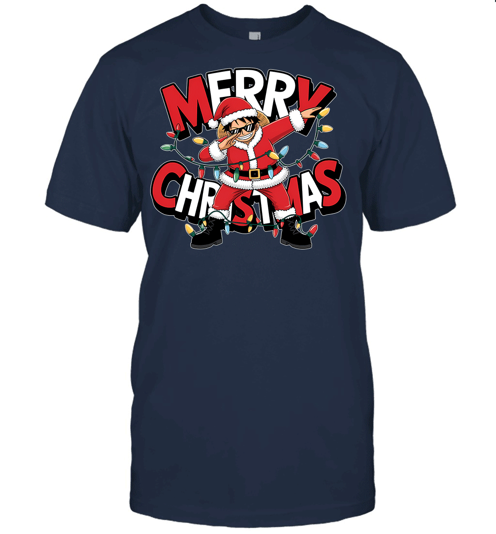 Santa Monkey D. Luffy The Funniest Christmas Hero Graphic T-shirt