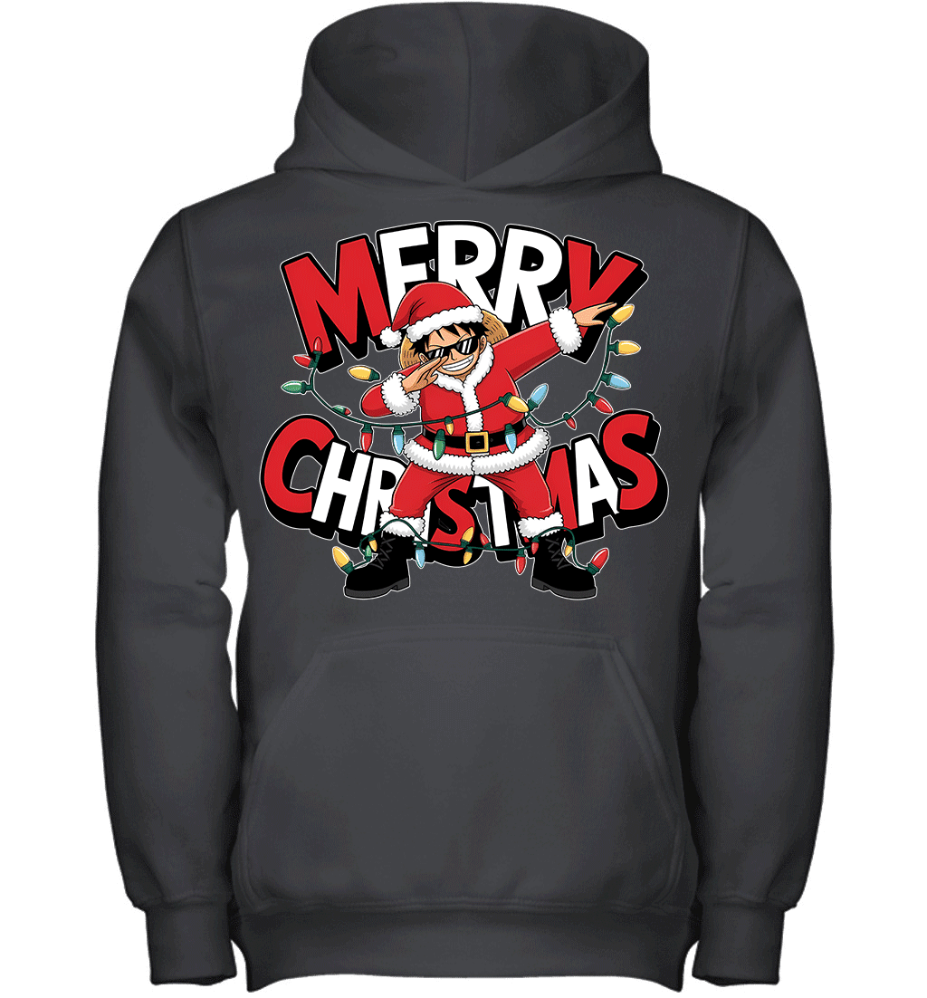 Santa Monkey D. Luffy The Funniest Christmas Hero Graphic T-shirt