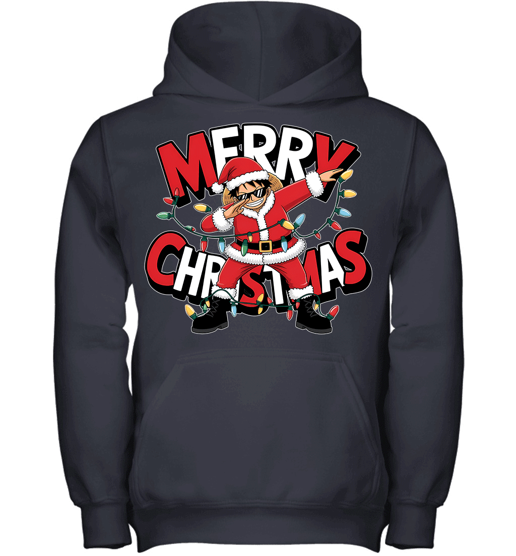 Santa Monkey D. Luffy The Funniest Christmas Hero Graphic T-shirt