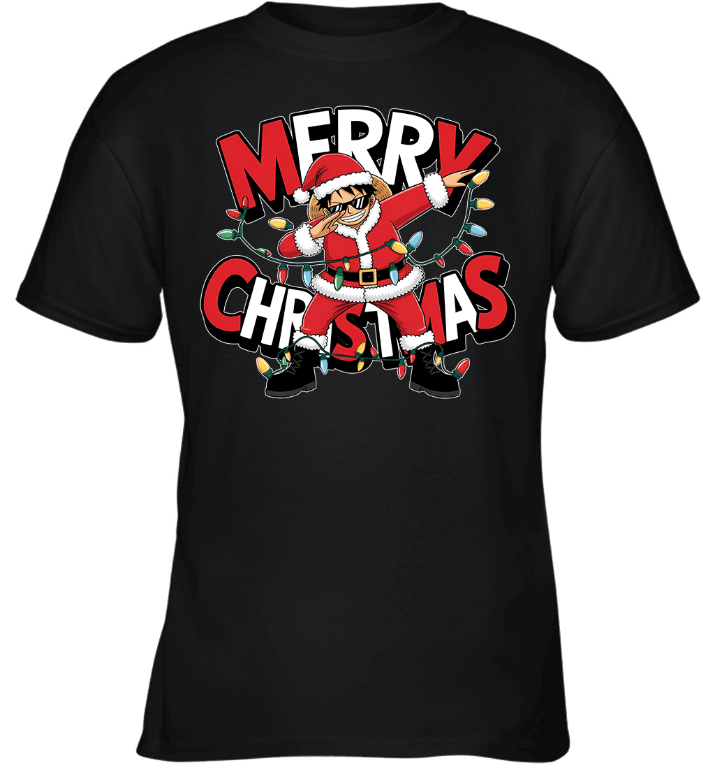 Santa Monkey D. Luffy The Funniest Christmas Hero Graphic T-shirt