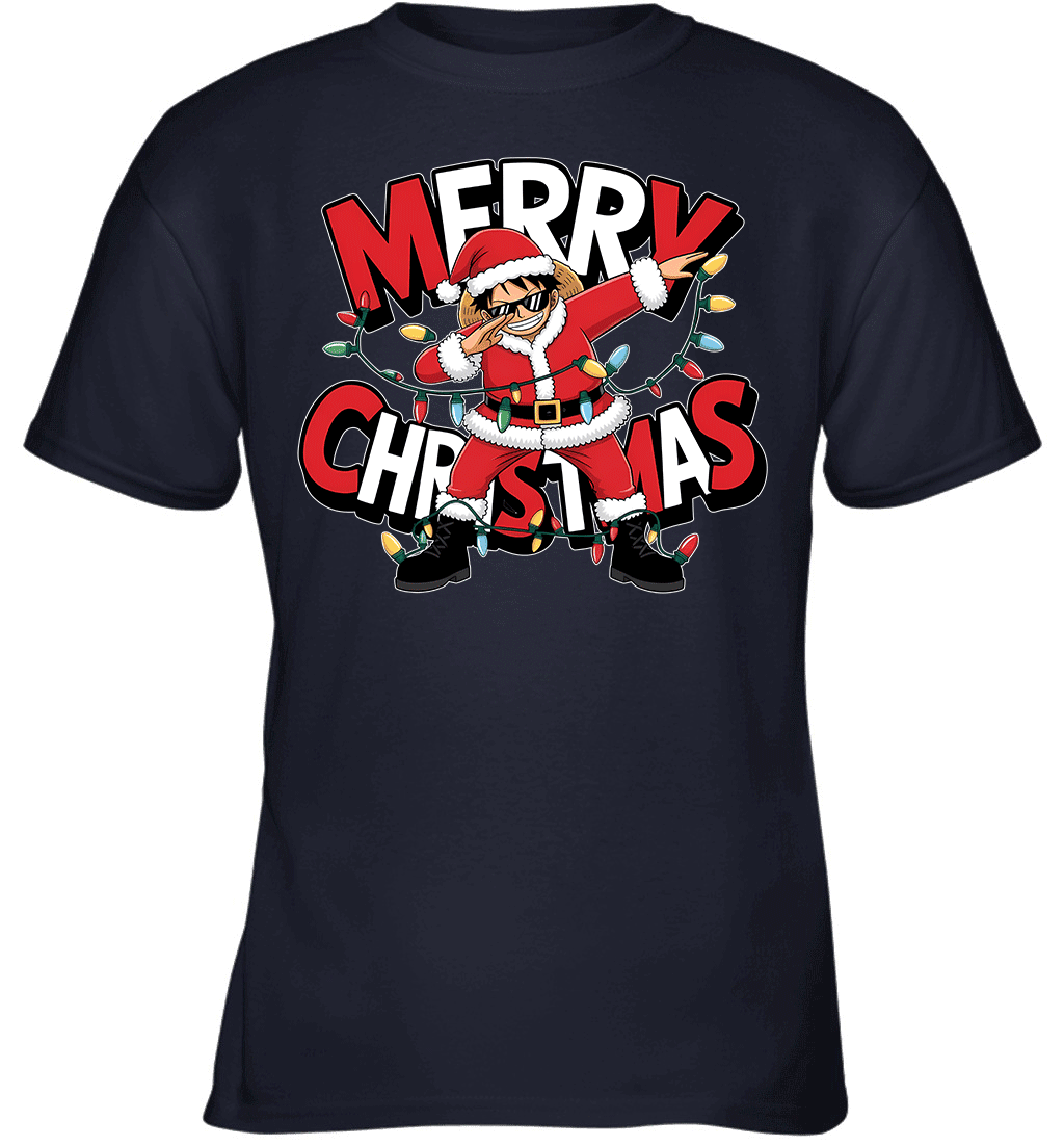 Santa Monkey D. Luffy The Funniest Christmas Hero Graphic T-shirt