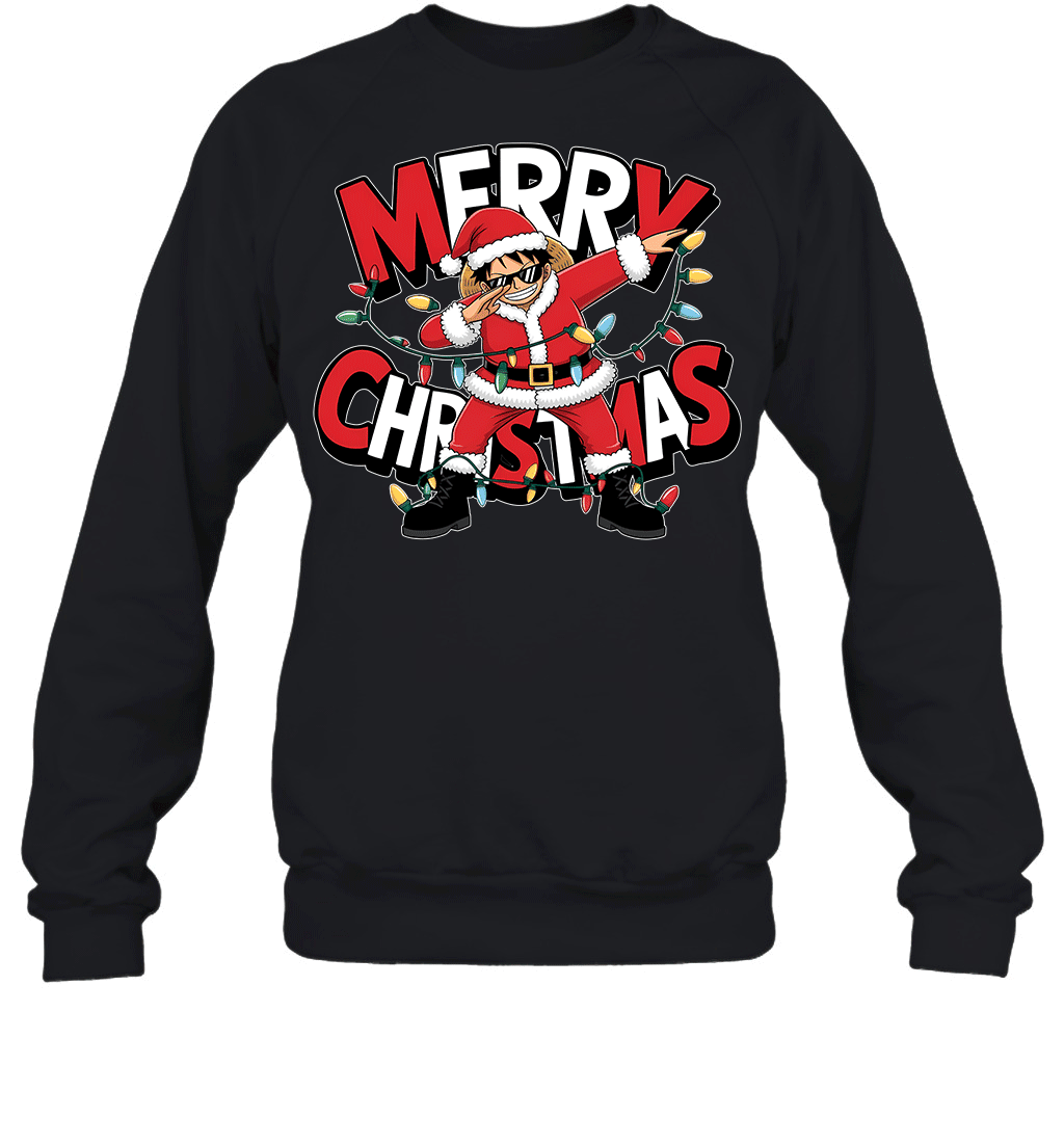 Santa Monkey D. Luffy The Funniest Christmas Hero Graphic T-shirt