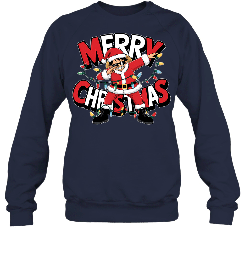 Santa Monkey D. Luffy The Funniest Christmas Hero Graphic T-shirt