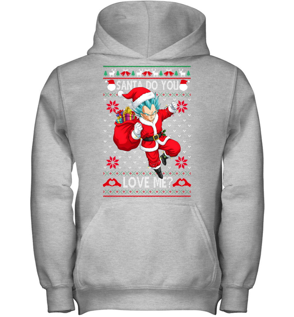 Vegeta Dragon Ball Santa Do You Love Me Ugly Christmas T-Shirt